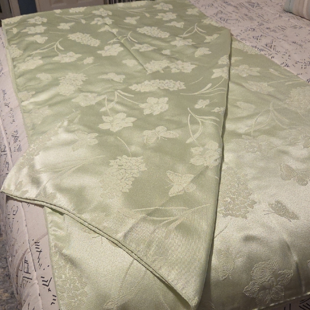 Table Cloth = Beautiful Rectangular Large Mint Green Table Cloth